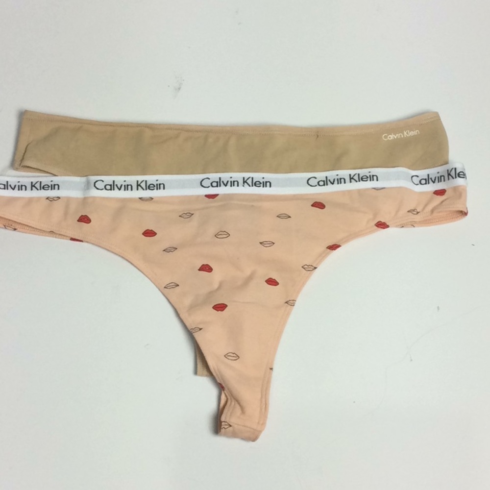(2) New Calvin Klein Thong Size Large